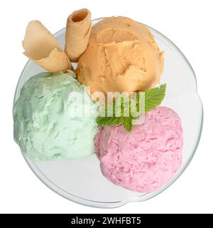Ice cream balls Stock Photo