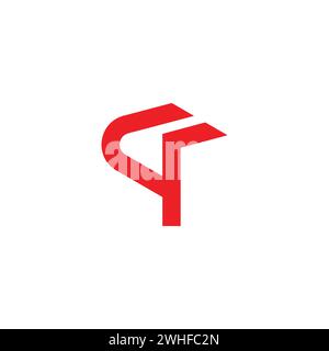 letter q arrow geometric stripes logo vector Stock Vector