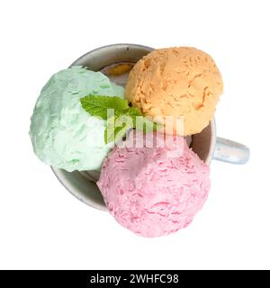 Ice cream balls Stock Photo