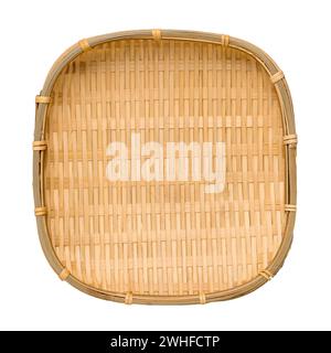 Wicker Basket Isolated Stock Photo