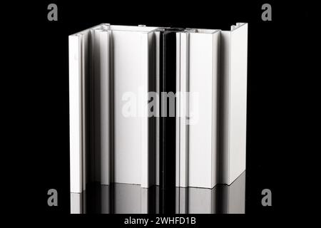 Aluminium profile sample Stock Photo