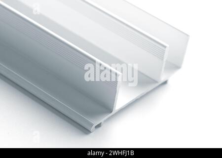 Aluminium profile sample Stock Photo