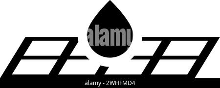 Drop on lattice rain sewage system road drain drainage flooded water on grate icon black color vector illustration image flat style simple Stock Vector