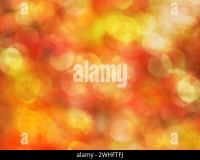 Abstract background image in orange with bokeh effect Stock Photo