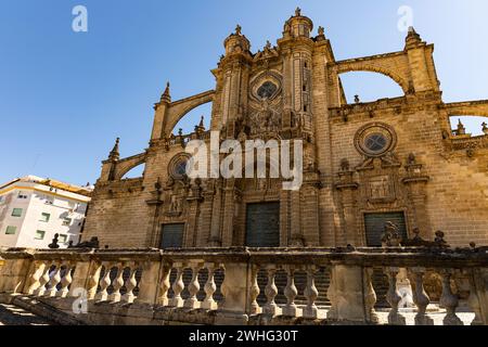 Cathedral in Jerez de la Frontera in andalucia Stock Photo