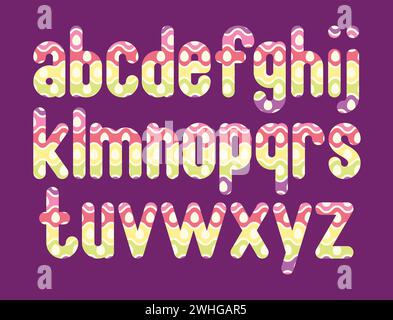 Versatile Collection of Easter Eggs Alphabet Letters for Various Uses Stock Vector