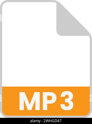 simple icons of various file types Stock Vector
