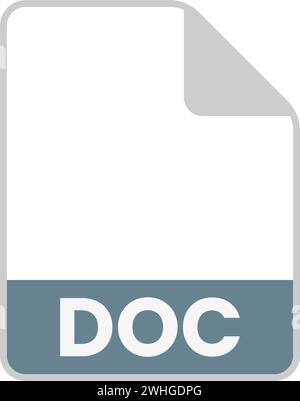 simple icons of various file types Stock Vector