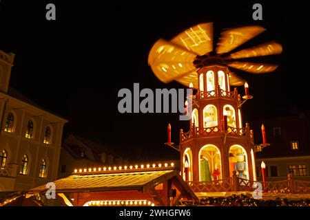 Christmas market in Weimar Stock Photo