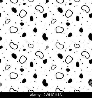 An intricate black and white geometric pattern consisting of intersecting lines and shapes. Stock Vector