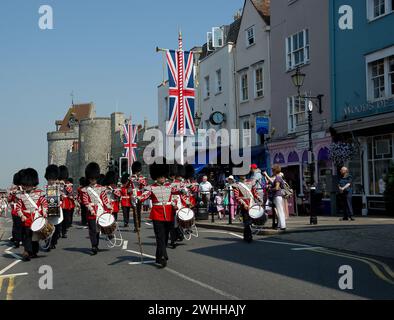 Windsor, Berkshire, UK. 26th July, 2012. The Changing the Guard and Presentation of Colours at Windsor Castle, Berkshire. Credit: Maureen McLean/Alamy Stock Photo