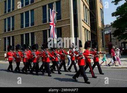 Windsor, Berkshire, UK. 26th July, 2012. The Changing the Guard and Presentation of Colours at Windsor Castle, Berkshire. Credit: Maureen McLean/Alamy Stock Photo