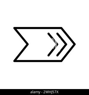 right arrow outline vector Stock Vector
