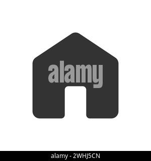 Sign Home glyph vector Stock Vector