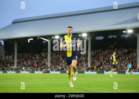 Craven Cottage, Fulham, London, UK. 10th Feb, 2024. Premier League Football, Fulham versus Bournemouth; Ryan Christie of Bournemouth Credit: Action Plus Sports/Alamy Live News Stock Photo