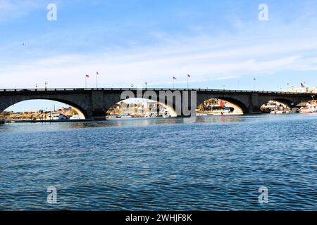 Lake Havasu City, London Bridge, Mohave County, Arizona Stock Photo