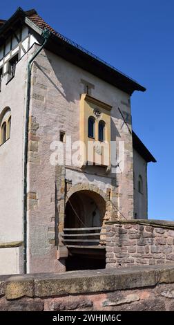 Historical Castle Wartburg near the Town Eisenach, Thuringia Stock Photo