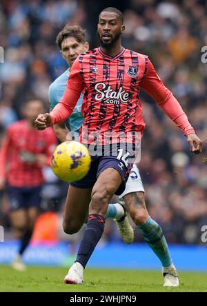 MANCHESTER, UK. 10th Feb, 2024. Beto of Everton during the Premier League match at the Etihad Stadium, Manchester. Picture credit should read: Andrew Yates/Sportimage Credit: Sportimage Ltd/Alamy Live News Stock Photo
