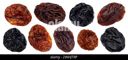 Dried fruits and berries isolated on white background Stock Photo
