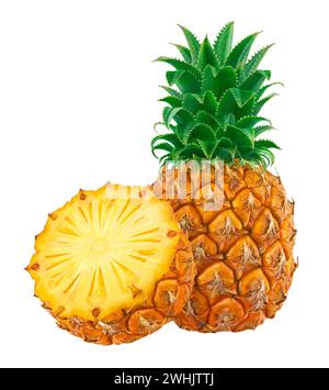 Pineapple isolated on white background Stock Photo