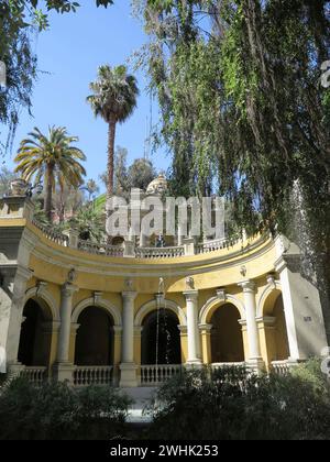 Santiago, Chile - dec 14, 2013 -Santa Lucia historic building in downtown Santiago, Chile Stock Photo