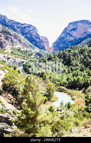 Caminito Del Rey Trail in Andalusia Stock Photo