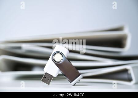 Usb folder concept Stock Photo - Alamy