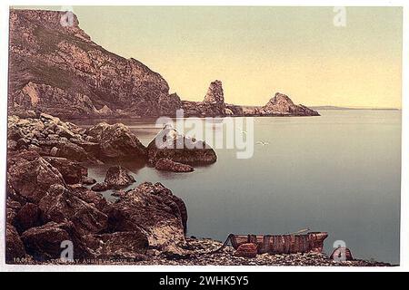 vintage photochrom prints of various landmarks and locations throught England Stock Photo