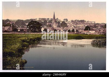 vintage photochrom prints of various landmarks and locations throught England Stock Photo