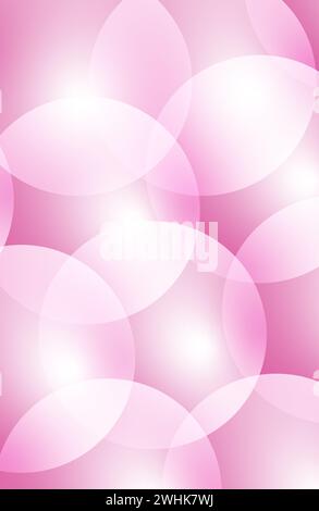 Abstract pink background with round bokeh Stock Photo