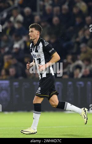 ALMELO - Ajdin Hrustic of Heracles Almelo during the Dutch Eredivisie match between Heracles Almelo and Vitesse at the Erve Asito stadium on February 10, 2024 in Almelo, Netherlands. ANP COR LASKER Stock Photo