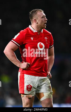 Tommy Reffell of Wales during the 2024 Guinness 6 Nations match England vs Wales at Twickenham Stadium, Twickenham, United Kingdom. 10th Feb, 2024. (Photo by Craig Thomas/News Images) in, on 2/10/2024. (Photo by Craig Thomas/News Images/Sipa USA) Credit: Sipa USA/Alamy Live News Stock Photo