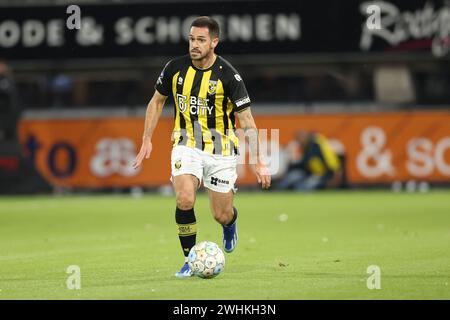 Almelo, Netherlands. 10th Feb, 2024. ALMELO, NETHERLANDS - FEBRUARY 10: Mica Pinto of Vitesse during the Dutch Eredivisie match between Heracles Almelo and Vitesse at Erve Asito on February 10, 2024 in Almelo, Netherlands. (Photo by Peter Lous/Orange Pictures) Credit: Orange Pics BV/Alamy Live News Stock Photo