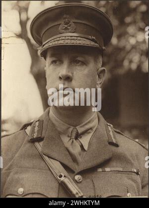 portrait of General Currie, Commander of the Canadian troops in France  Images from Canadian Forces in First World War France 1918 Stock Photo