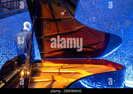 'The Collection of Sir Elton John: Opening Night' at Christie's luxury auction house located in Rockefeller Center, New York City, USA  2024 Stock Photo