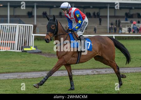 Third race at Wincanton March 2nd 2022 - Novices' Hurdle Stock Photo