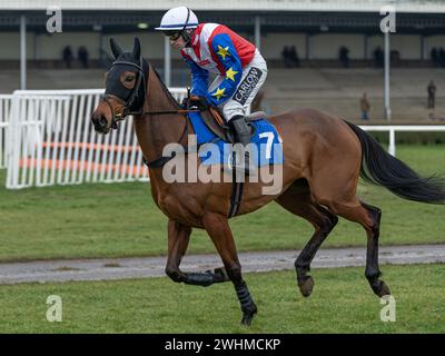 Third race at Wincanton March 2nd 2022 - Novices' Hurdle Stock Photo