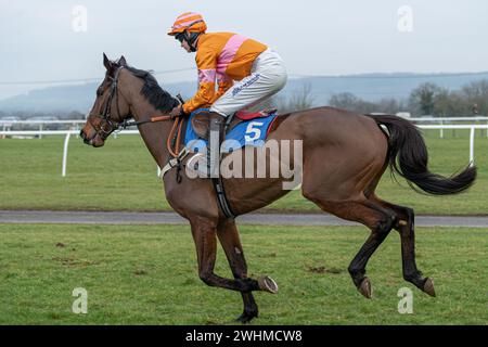 Third race at Wincanton March 2nd 2022 - Novices' Hurdle Stock Photo