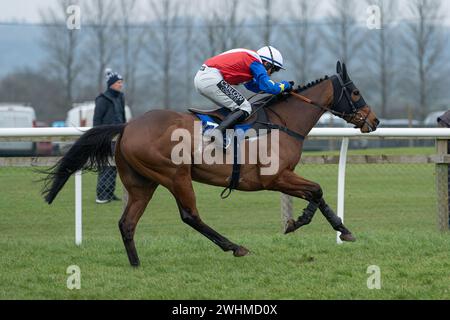 Third race at Wincanton March 2nd 2022 - Novices' Hurdle Stock Photo