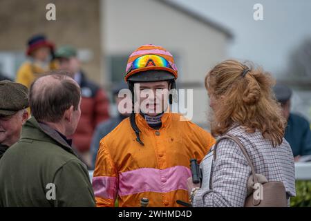 Third race at Wincanton March 2nd 2022 - Novices' Hurdle Stock Photo