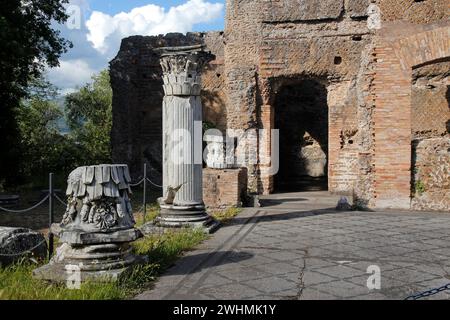 Hadians Villa, Tivoli,  Italy,  Fragment Stock Photo