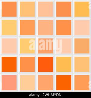 Apricot natural tones. Seamless pattern, tile palette color design scheme, decorative tile, design element Stock Vector