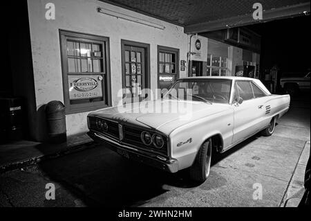 USA; 02-10-2024: The 1966 Dodge Coronet 500. The coronet is an automobile that was marketed by Dodge in seven generations, and shared nameplates with Stock Photo