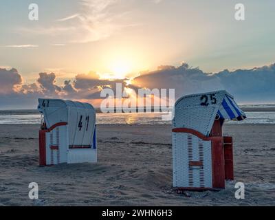 Spiekeroog island in the north sea Stock Photo