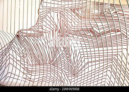 geometric shapes and lines exhibit at the Baltimore Museum of art Stock Photo