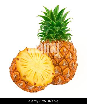 Fresh pineapple isolated on white background Stock Photo
