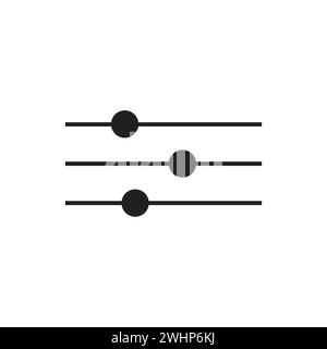 Flat adjustment button icon symbol vector Illustration Stock Vector ...