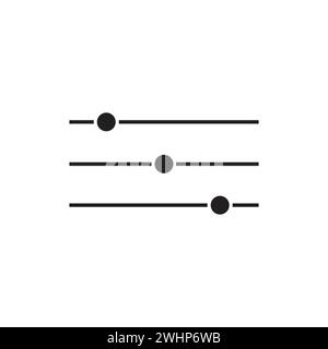 Adjustment button icon in flat style with background Stock Vector Image ...