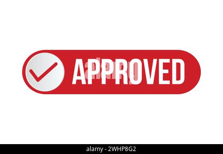 Approved icon. Approved rubber grunge stamp seal vector Stock Vector