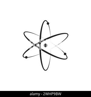 Flat Atom icon symbol vector Illustration Stock Vector Image & Art - Alamy